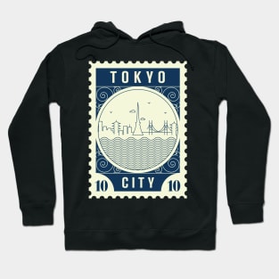 Tokyo Stamp Design Hoodie